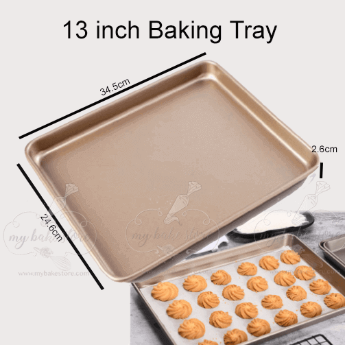 Baking Pan Cookie Baking Tray-Gold
