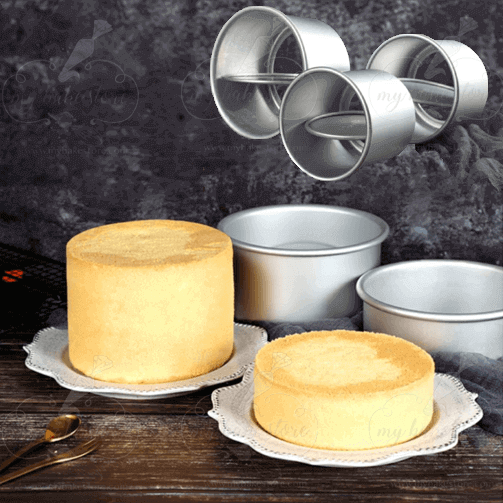 Cake Pan, Aluminum Loose Bottom Baking Cake Mold, Removable Bottom