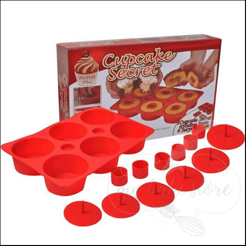 As Seen On TV Big Top Cupcake Bakeware, Silicone, 1 set