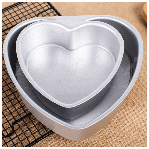 3/ 6/ 8 inches Heart Shaped Cake Pan Wedding Birthday Baking Tin Cheesecake  Chiffon Mold with