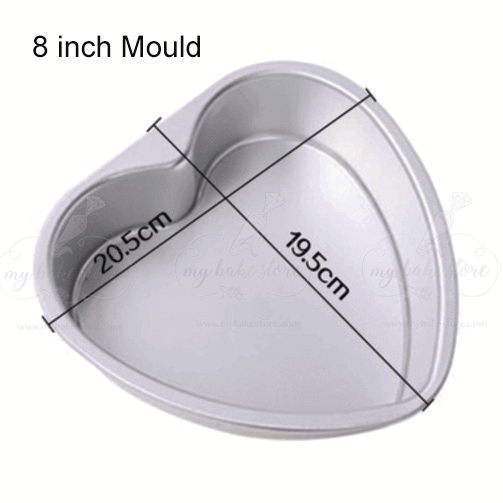 3/ 6/ 8 inches Heart Shaped Cake Pan Wedding Birthday Baking Tin Cheesecake  Chiffon Mold with