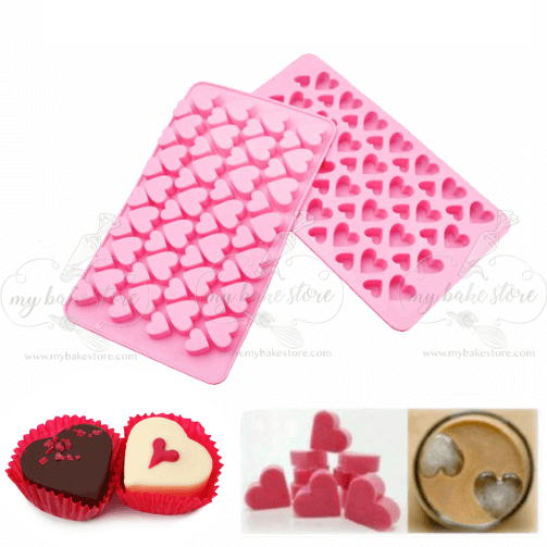 Tadonyny Mini Heart Silicone Molds for Gummy Candy Chocolate, Wax