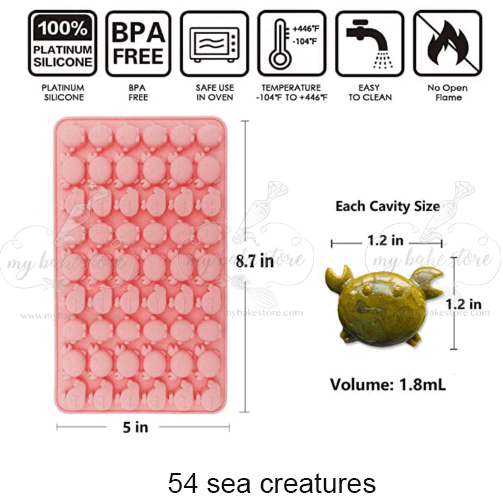 Hard Candy Molds - Sea Creatures Sheet Mold – Zest Billings, LLC