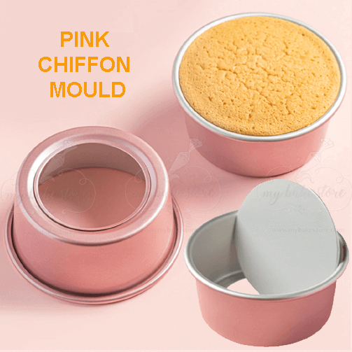 Chiffon Cake Mold Cake Pan Pink - Main Image