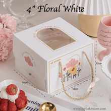 4 inch cake box with handle