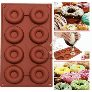 8 donut silicone mold