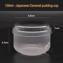 Chubby Caramel Pudding Cup with Lid 10pcs