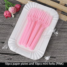 Disposable party plate and forks