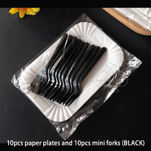 Disposable party plate and forks