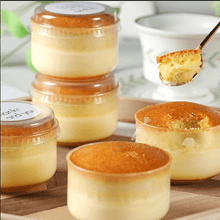 Chubby Caramel Pudding Cup with Lid 10pcs