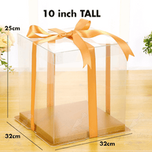 Transparent Cake Box 10 inch Tall