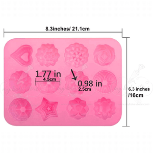 12 flowers agar agar Jelly mold