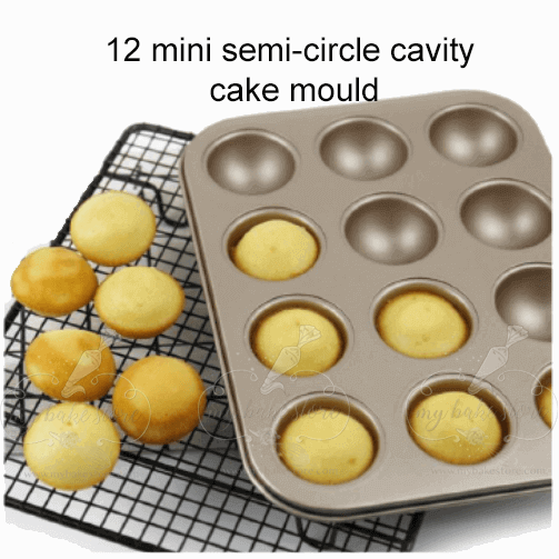5-Pack Non-Stick Round Cake Tins – Baking Trays / Cake Moulds Set – Black, Square Shape – Crystals Brand