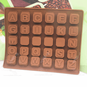 26 alphabets silicone mould