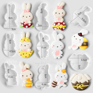 cute bunny cookie cutter set -8pcs