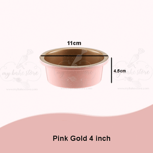 4 inch mini pink cake pan