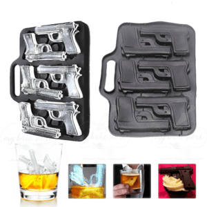 mini pistol gun ice cube jelly mold