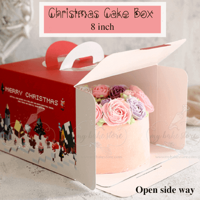 Christmas Cake Box for 8 inch