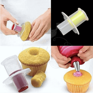 easy demo for cupcake corer, cupcake plunger