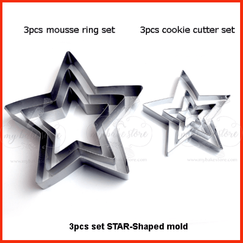 Christmas Star cookie cutter and mousse ring