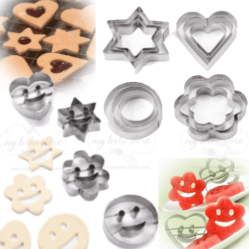 assorted shape cookie cutters