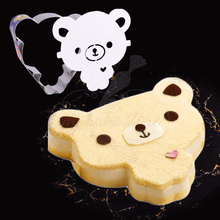 cheesecake pan Bear shaped with stencils