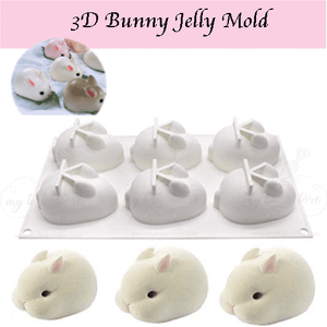 3d Mold Bunny Cute Plush Bunny Silicone Mold Soap Mold Rabbit