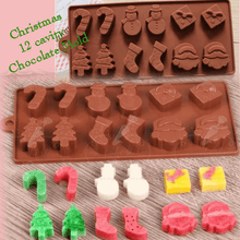 12 christmas jelly chocolate mold