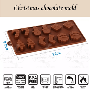 christmas santa chocolate jelly mold