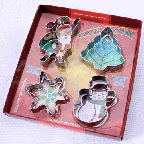 Santa and Snowman cookie cutter