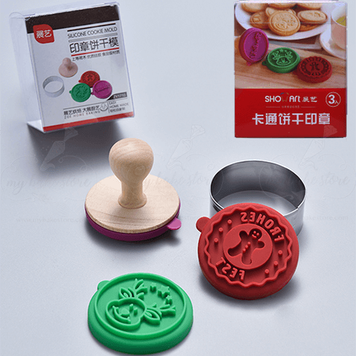 Plastic cookie discount stamps