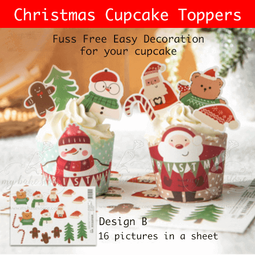 Edible cake toppers | Santa and Snowman | Edibilis