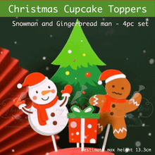 Christmas cake toppers 4 pcs