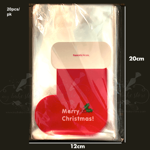 Christmas Goodie Cookie Gift Bag - stocking