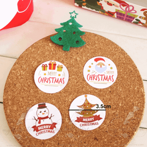 Christmas stickers or labels