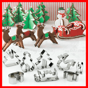 8 pcs of Christmas sleigh cookie cutter