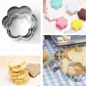 stainless steel cookie cutter flower