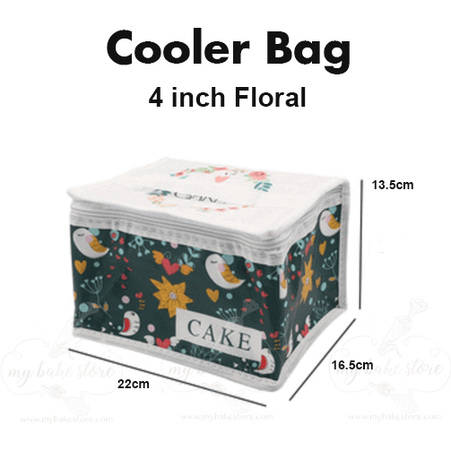 4 inch cooler bag for cake floral prints
