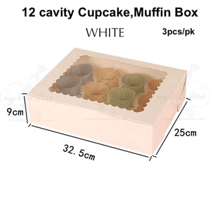 12  Cupcake, Muffin Box measurement