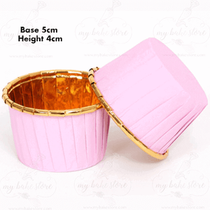 25pcs Gold Foil Cupcake Liners, Muffin Paper Baking Cups, High