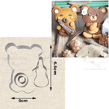 bear with guitar cookie cutters (4pcs)