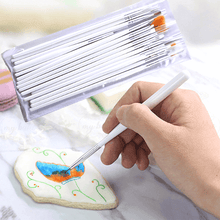Decorating paintbrush for royal icing cookies