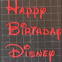 disney fondant letters