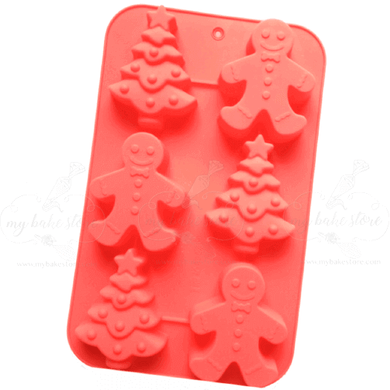 Christmas Gingerbread Man Silicone Mold