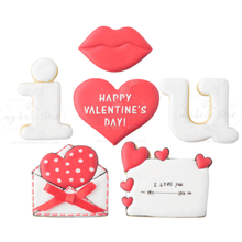 6 Valentines day cookie cutters