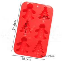 Christmas Tree and Gingerbread Man Silicone Mold