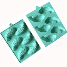 6 cavitties Koi fish agar agar mold