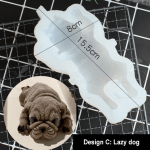 lazy dog silicone mousse mold