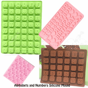 alphabets and letters silicone mould