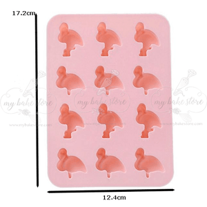12 mini flamingo jelly mold